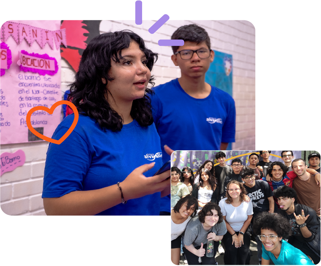 Jóvenes participando de actividades de EMpower